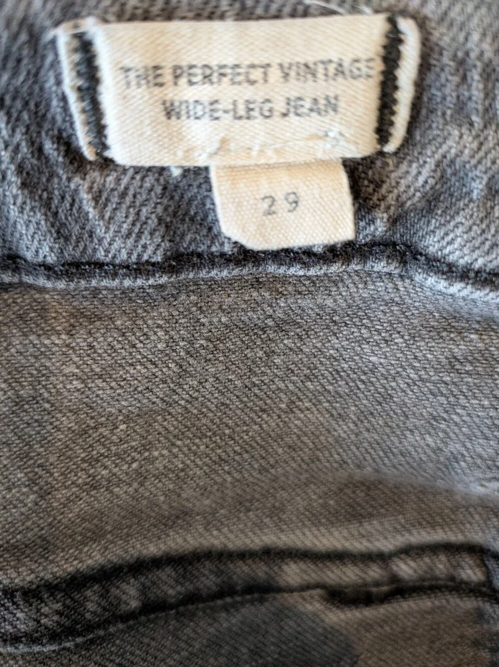 Madewell The Perfect Vintage Wide-Leg Jean Windhaven Wash Patch-Pocket Size 29